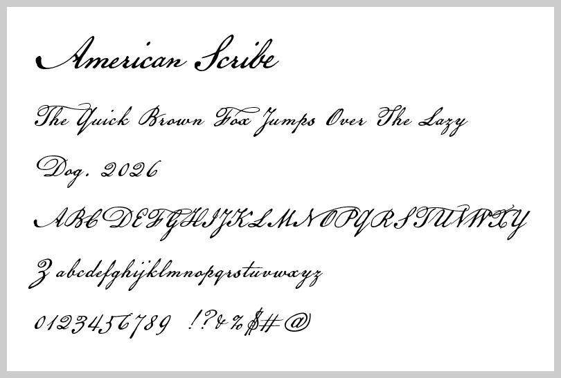 American Scribe