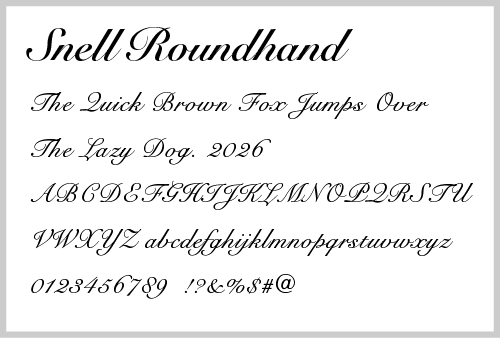 Snell Roundhand